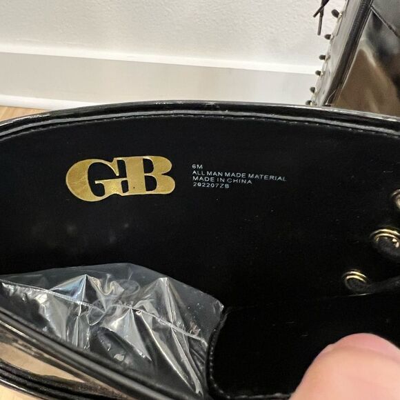 GIANNI BINI Skyscraper Black Lace Up Knee High Boot Size 6 - Picture 7 of 10